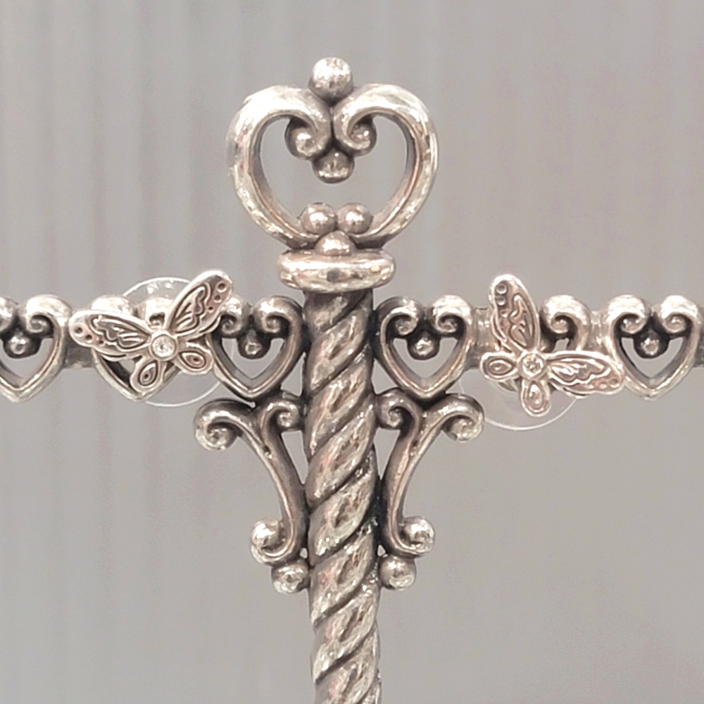 BRIGHTON RETIRED MINI POST BUTTERFLIGHT EARRINGS NWOT